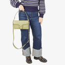Coach Pebbled Leather Moss Green Tabby Shoulder Bag