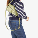 Coach Pebbled Leather Moss Green Tabby Shoulder Bag