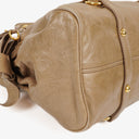 Miu Miu Vitello Lux Neutral Large Bow Satchel Bag