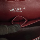 Chanel Medium Classic Black Quilted Caviar Double Flap Bag With Silver - Tone Hardware