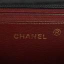 Chanel Classic Mörk Marinblå Quiltad Lammnappa Enkel Flap-väska med 24K Guldpläterad Metall