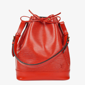Louis Vuitton Noe Grande GM Red EPI Leather Shoulder Bag