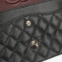 Chanel Medium Classic Black Quilted Caviar Double Flap Bag With Silver - Tone Hardware