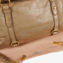 Miu Miu Vitello Lux Neutral Large Bow Satchel Bag