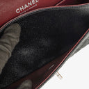 Chanel Medium Classic Black Quilted Caviar Double Flap Bag With Silver - Tone Hardware