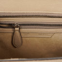 Celine Micro Luggage Leather Beige Tote Bag