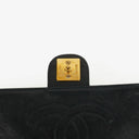 Chanel Classic Mörk Marinblå Quiltad Lammnappa Enkel Flap-väska med 24K Guldpläterad Metall