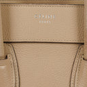 Celine Micro Luggage Leather Beige Tote Bag
