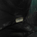 Chanel Velvet Quilted Flap Shoulder Bag Olive Green