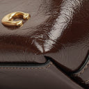 Coach Dark Brown/Maple Glossy Leather Juliet 25 Shoulder Bag