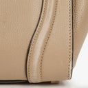 Celine Micro Luggage Leather Beige Tote Bag