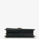 Chanel Classic Mörk Marinblå Quiltad Lammnappa Enkel Flap-väska med 24K Guldpläterad Metall