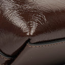Coach Dark Brown/Maple Glossy Leather Juliet 25 Shoulder Bag