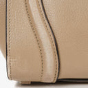 Celine Micro Luggage Leather Beige Tote Bag