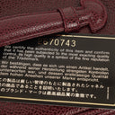 Chanel Burgundy Leather Vanity Case