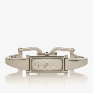 Gucci 1500L Rectangular Stainless Steel Watch