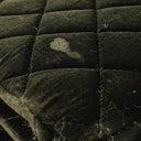 Chanel Velvet Quilted Flap Shoulder Bag Olive Green