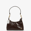 Coach Dark Brown/Maple Glossy Leather Juliet 25 Shoulder Bag