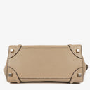 Celine Micro Luggage Leather Beige Tote Bag