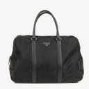 Prada Black Nylon Viaggio Nero Leather Travel Bag