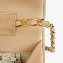 Chanel Classic Single Flap Bag Beige Quilted Lambskin With 24K Gold-Plated Hardware