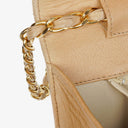 Chanel Classic Single Flap Bag Beige Quilted Lambskin With 24K Gold-Plated Hardware