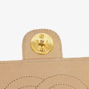 Chanel Classic Single Flap Bag Beige Quilted Lambskin With 24K Gold-Plated Hardware