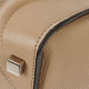 Celine Micro Luggage Leather Beige Tote Bag
