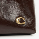 Coach Dark Brown/Maple Glossy Leather Juliet 25 Shoulder Bag