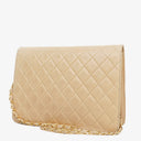 Chanel Classic Single Flap Bag Beige Quilted Lambskin With 24K Gold-Plated Hardware