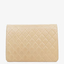 Chanel Classic Single Flap Bag Beige Quilted Lambskin With 24K Gold-Plated Hardware
