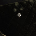 Chanel Velvet Quilted Flap Shoulder Bag Olive Green