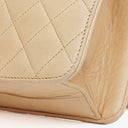 Chanel Classic Single Flap Bag Beige Quilted Lambskin With 24K Gold-Plated Hardware
