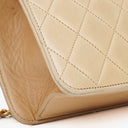 Chanel Classic Single Flap Bag Beige Quilted Lambskin With 24K Gold-Plated Hardware