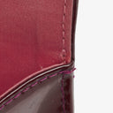 Chanel Burgundy Patent Leather Chocolate Bar East West Shoulder Bag