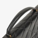 Chanel CC Maxi Logo Black Caviar Leather Briefcase