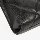Chanel CC Maxi Logo Black Caviar Leather Briefcase