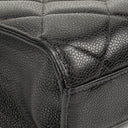 Chanel CC Maxi Logo Black Caviar Leather Briefcase
