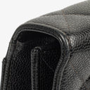Chanel CC Maxi Logo Black Caviar Leather Briefcase