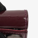 Chanel Burgundy Patent Leather Chocolate Bar East West Shoulder Bag
