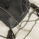 Miu Miu Mini Bucket Black Leather Shoulder Bag