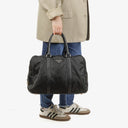 Prada Black Nylon Viaggio Nero Leather Travel Bag