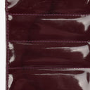 Chanel Burgundy Patent Leather Chocolate Bar East West Shoulder Bag