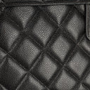 Chanel CC Maxi Logo Black Caviar Leather Briefcase