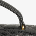 Chanel CC Maxi Logo Black Caviar Leather Briefcase