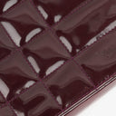 Chanel Burgundy Patent Leather Chocolate Bar East West Shoulder Bag