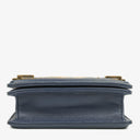 Chanel Marineblau gesteppter Lammleder mit Nieten Boy Brick Flap Tasche