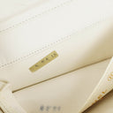 Chanel Mini Classic White Quilted Lambskin Full Flap Wallet On Chain WOC With 24K Gold-Plated Hardware