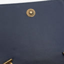 Chanel Marineblau gesteppter Lammleder mit Nieten Boy Brick Flap Tasche