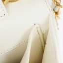 Chanel Mini Classic White Quilted Lambskin Full Flap Wallet On Chain WOC With 24K Gold-Plated Hardware
